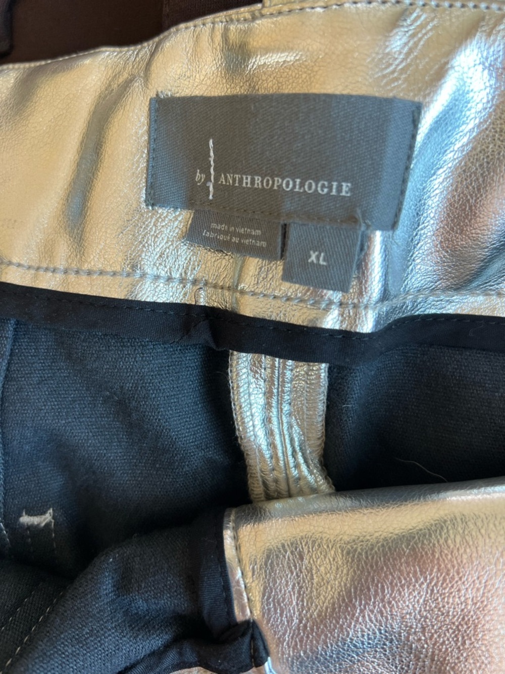 By Anthropologie The Colette Metallic Maxi Skirt Silver - Picture 6 of 6